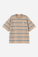Carhartt WIP S/S Zane T-Shirt Cotton Single Jersey, 190 g/m² (Zane Stripe, Peanut)