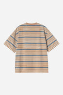Carhartt WIP S/S Zane T-Shirt Cotton Single Jersey, 190 g/m² (Zane Stripe, Peanut)