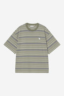 Carhartt WIP S/S Zane T-Shirt Cotton Single Jersey, 190 g/m² (Zane Stripe, Dollar Green)