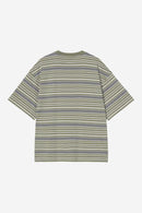 Carhartt WIP S/S Zane T-Shirt Cotton Single Jersey, 190 g/m² (Zane Stripe, Dollar Green)