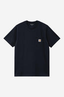 Carhartt WIP S/S Pocket T-Shirt Cotton Single Jersey, 190 g/m² (Dark Navy)