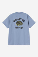 Carhartt WIP S/S Wild Life T-Shirt Organic Cotton Single Jersey, 175 g/m² (Gentle Blue)