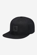 Carhartt WIP Logo Cap Cotton Canvas, 7.7 oz (Black)