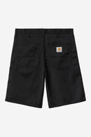 Carhartt WIP Simple Short Polyester/Cotton Denison Twill, 8.8 oz (Black rinsed)