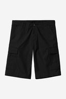 Carhartt WIP Regular Cargo Short Cotton Columbia Ripstop, 6.5 oz (Black rinsed)