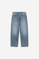 Carhartt WIP Landon Pant 100% Cotton 'Smith' Denim, 13.5 oz (Blue destroy wash, splatter)