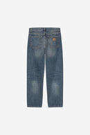 Carhartt WIP Aaron Pant 100% Cotton 'Camano' Denim, 12 oz (Blue dark used wash)