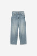 Carhartt WIP W' Arin Pant 100% Cotton 'Smithtown' Denim, 12 oz (Blue destroy wash, splatter)