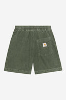 Carhartt WIP Reynold Short 100% Cotton 'Forsyth' Corduroy, 15 Wales, 8 oz (Leaf dusky washed)