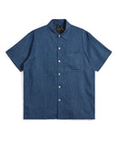 Taion Non Down Military Button Slit Shirts (Indigo Denim)