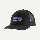 Patagonia P-6 Logo Trucker Hat (Black)