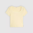 Levi's Essential Sqrd Neck Tee - Garment Dye French Vanilla