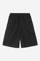 Carhartt WIP Mandler Cargo Short Cotton Dothan Poplin, 6 oz (Black garment dyed)
