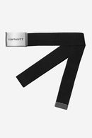 Carhartt WIP Clip Belt Chrome Polyester Canvas (Black)