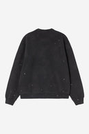 Carhartt WIP W' Painter Sweat Cotton Sweat, 430 g/m² (Black destroy wash, splatter)