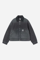 Carhartt WIP W' OG Arcan Jacket Organic Cotton Dearborn Canvas, 12 oz (Black / Black destroy  destroy wash)