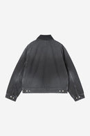 Carhartt WIP W' OG Arcan Jacket Organic Cotton Dearborn Canvas, 12 oz (Black / Black destroy  destroy wash)