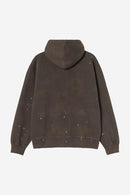 Carhartt WIP Hooded Painter Jacket Cotton Sweat, 430 g/m² (Tobacco destroy wash, splatter)