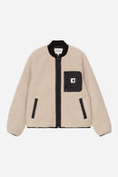 Carhartt WIP FW27 W' Janet Liner Polyester Pile, 10.3 oz Fleur De Sel / Black