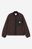 Carhartt WIP FW27 W' Janet Liner Polyester Pile, 10.3 oz Palisander / Black