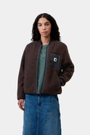 Carhartt WIP FW27 W' Janet Liner Polyester Pile, 10.3 oz Palisander / Black
