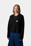 Carhartt WIP FW27 W' Mira Sweater Acrylic/Wool/Nylon Knit, 3 gauge Black
