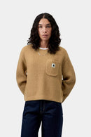 Carhartt WIP FW27 W' Mira Sweater Acrylic/Wool/Nylon Knit, 3 gauge Dusty H