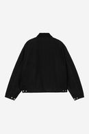 Carhartt WIP FW27 W' OG Detroit Jacket Organic Cotton Dearborn Canvas, 12 oz Black / Black rinsed