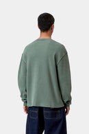 Carhartt WIP FW27 L/S Vista Waffle T-Shirt Cotton Waffle, 350 g/m² Dark Scarab garment dyed