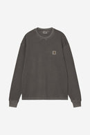 Carhartt WIP FW27 L/S Vista Waffle T-Shirt Cotton Waffle, 350 g/m² Black garment dyed