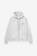 Carhartt WIP FW27 Hooded Mack Jacket Cotton/Polyester Sweat, 425 g/m² Ash Heather / Black