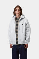 Carhartt WIP FW27 Hooded Mack Jacket Cotton/Polyester Sweat, 425 g/m² Ash Heather / Black