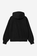 Carhartt WIP FW27 W' Hooded Casey Jacket Cotton Sweat, 420 g/m² Black / Silver