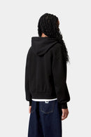 Carhartt WIP FW27 W' Hooded Casey Jacket Cotton Sweat, 420 g/m² Black / Silver
