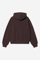 Carhartt WIP FW27 W' Hooded Casey Jacket Cotton Sweat, 420 g/m² Palisander / Silver