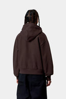 Carhartt WIP FW27 W' Hooded Casey Jacket Cotton Sweat, 420 g/m² Palisander / Silver