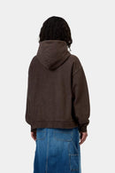 Carhartt WIP FW27 W' Hooded Lambert Sweat Cotton Sweat, 410 g/m² Tobacco moon wash