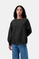Carhartt WIP FW27 W' Lambert Sweat Cotton Sweat, 410 g/m² Black moon wash