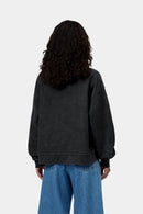 Carhartt WIP FW27 W' Lambert Sweat Cotton Sweat, 410 g/m² Black moon wash