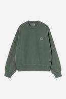 Carhartt WIP FW27 W' Nelson Sweatshirt Cotton Sweat, 370 g/m² Dark Scarab garment dyed