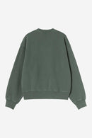 Carhartt WIP FW27 W' Nelson Sweatshirt Cotton Sweat, 370 g/m² Dark Scarab garment dyed