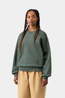 Carhartt WIP FW27 W' Nelson Sweatshirt Cotton Sweat, 370 g/m² Dark Scarab garment dyed