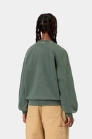 Carhartt WIP FW27 W' Nelson Sweatshirt Cotton Sweat, 370 g/m² Dark Scarab garment dyed