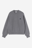 Carhartt WIP FW27 W' Nelson Sweatshirt Cotton Sweat, 370 g/m² Styx garment dyed
