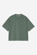 Carhartt WIP FW27 W' S/S Nelson T-Shirt Organic Cotton Single Jersey, 165 g/m² Dark Scarab garment dyed