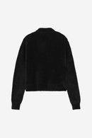 Carhartt WIP FW27 W' L/S Maine Polo Sweater Nylon/Cotton Knit, 7 gauge Black / Black