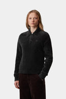 Carhartt WIP FW27 W' L/S Maine Polo Sweater Nylon/Cotton Knit, 7 gauge Black / Black