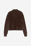 Carhartt WIP FW27 W' L/S Maine Polo Sweater Nylon/Cotton Knit, 7 gauge Palisander / Palisander