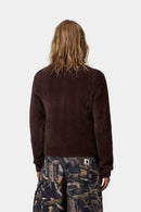 Carhartt WIP FW27 W' L/S Maine Polo Sweater Nylon/Cotton Knit, 7 gauge Palisander / Palisander