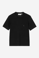 Carhartt WIP FW27 W' S/S Philipa T-Shirt Cotton/Elastane Ribbing 2X1, 245 g/m² Black